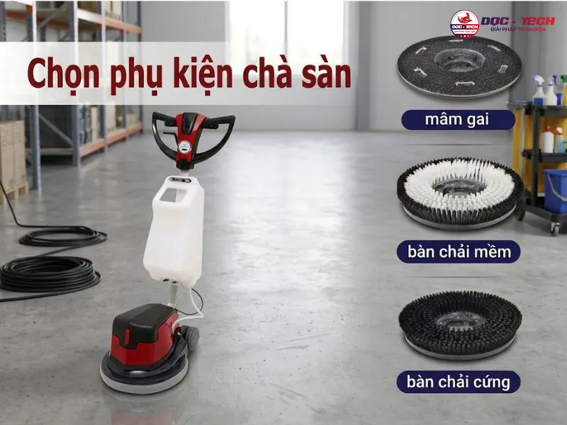 Máy chà sàn đơn Palada PD 1A cách dùng
