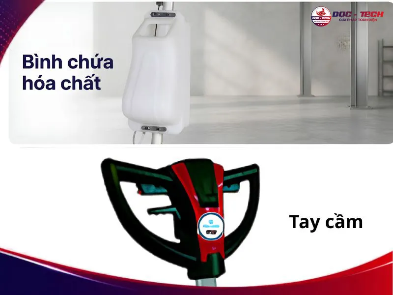 Máy chà sàn đơn Palada PD 1A cấu tạo