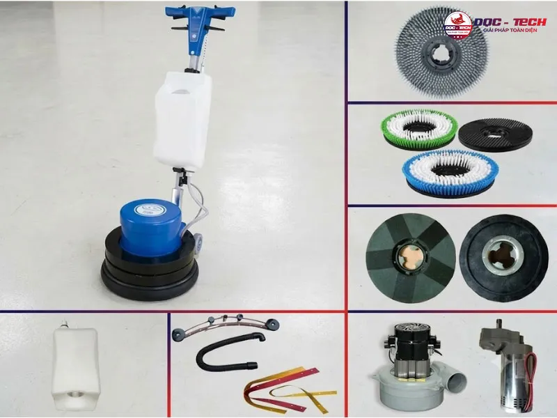Máy chà sàn đơn Palada PD98 bộ phụ kiện