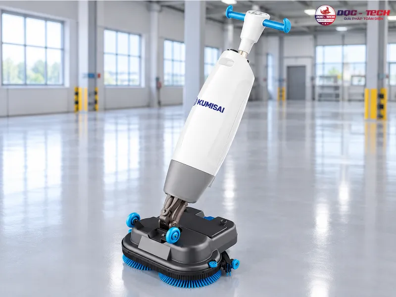 Máy chà sàn epoxy Kumisai KMS 180 (ắc quy)
