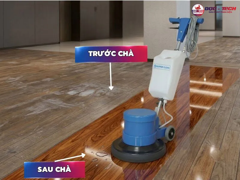Máy chà sàn gỗ: tăng thẩm mỹ