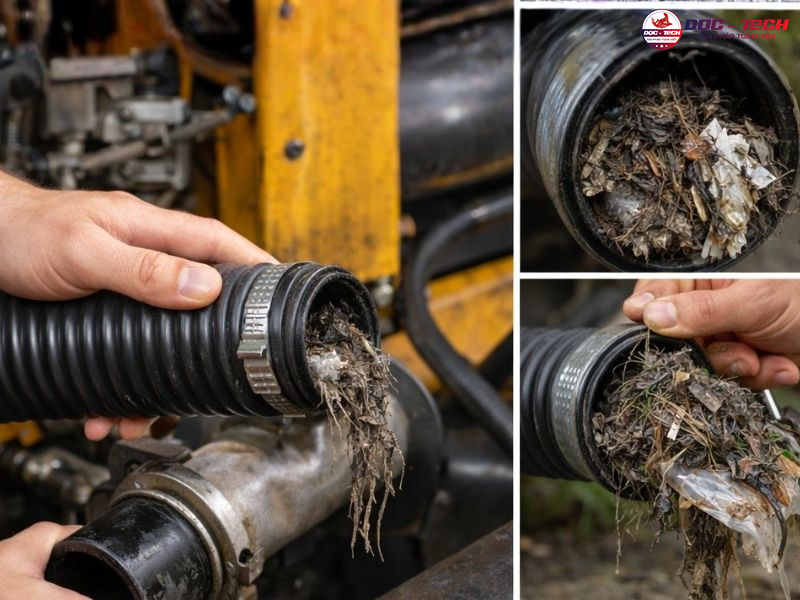 Máy không hút được nước thải