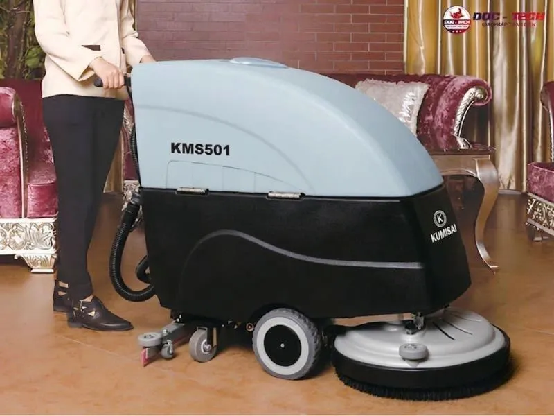 Máy chà sàn liên hợp Kumisai KMS-501 các bước dùng