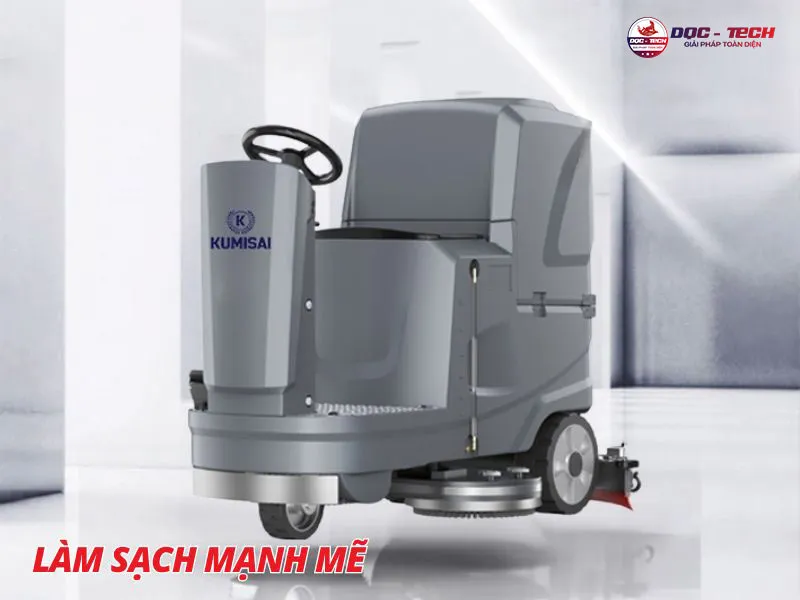 Máy chà sàn ngồi lái Kumisai KMS 82 làm sạch mạnh mẽ
