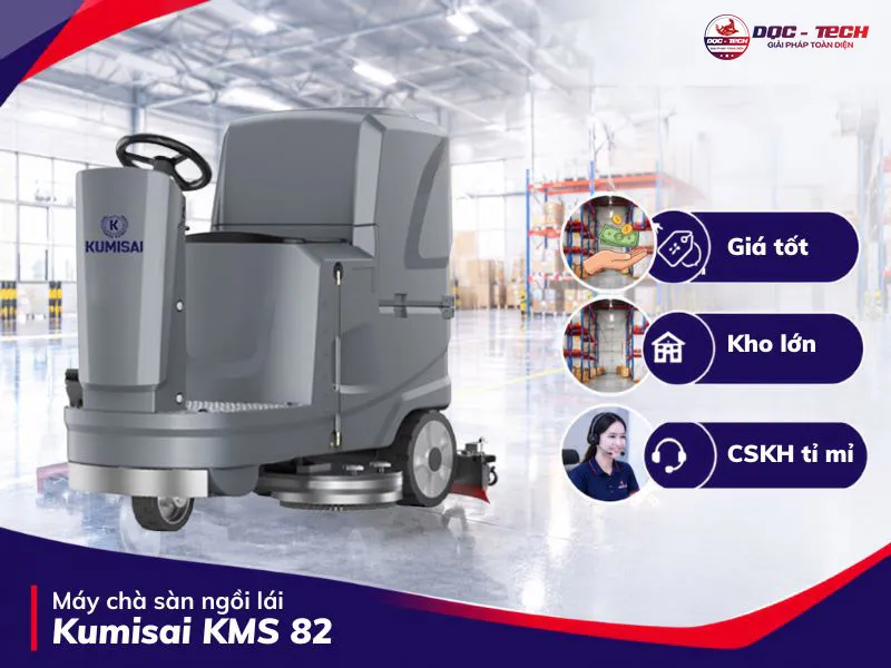 Máy chà sàn ngồi lái Kumisai KMS 82 mua ở đâu