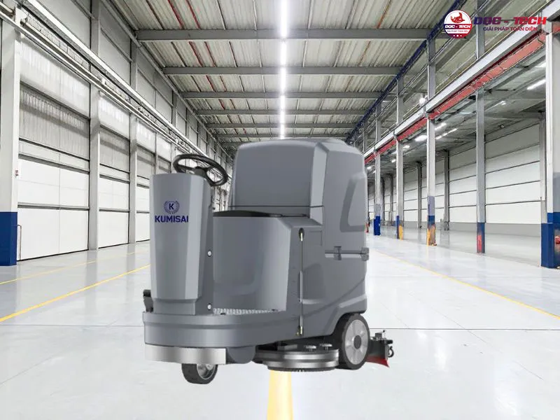 Máy chà sàn ngồi lái Kumisai KMS 85 làm sạch nhanh