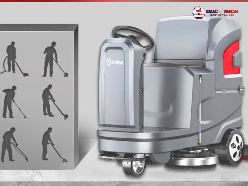 máy chà sàn ngồi lái Kumisai KMS-X6: hiệu suất vượt trội