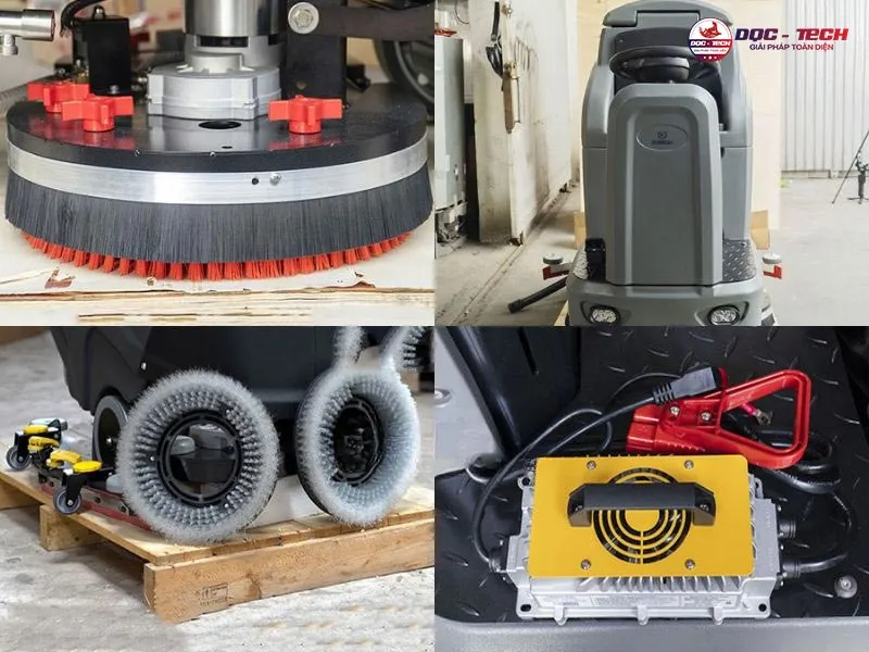 Máy chà sàn ngồi lái Kumisai KMS-X7 cấu tạo