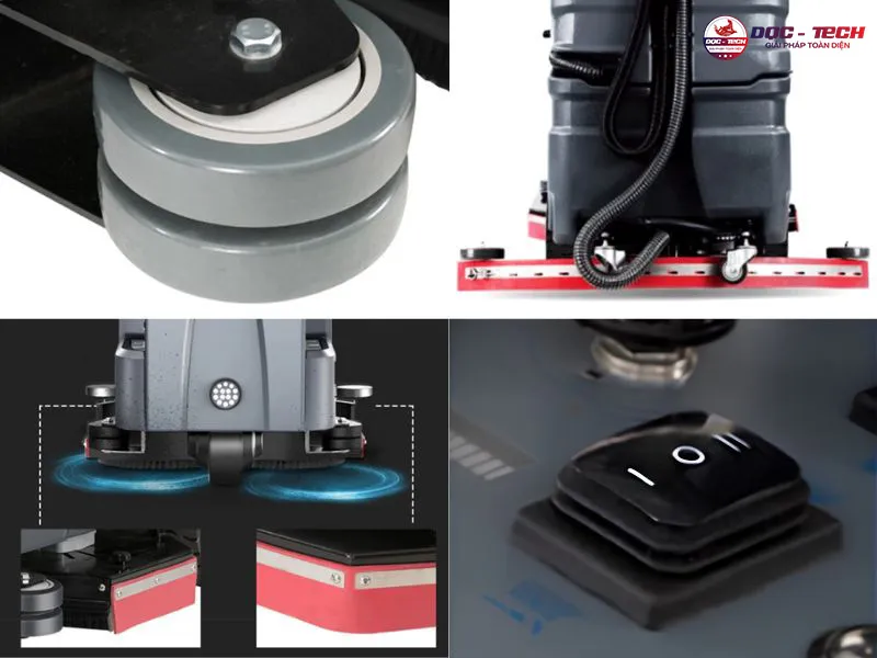 Máy chà sàn ngồi lái Kumisai KMS150 cấu tạo