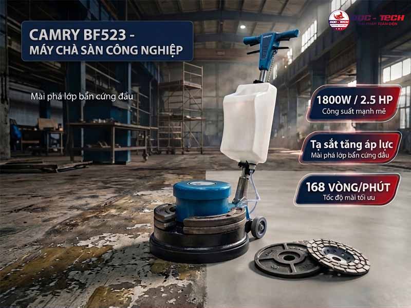 Máy chà sàn tạ Camry BF523  