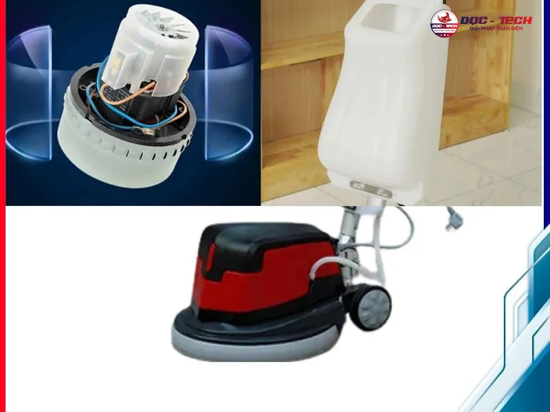 Máy chà sàn nhà xưởng Kumisai KMS1AE: cấu tạo