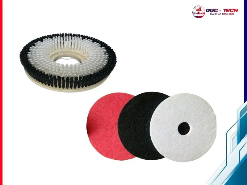 Máy chà sàn nhà xưởng Kumisai KMS1AE: phụ kiện đủ