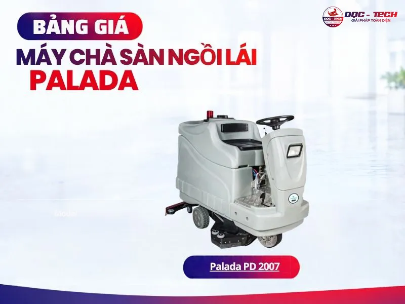 Máy chà sàn Palada: giá máy chà sàn ngồi lái