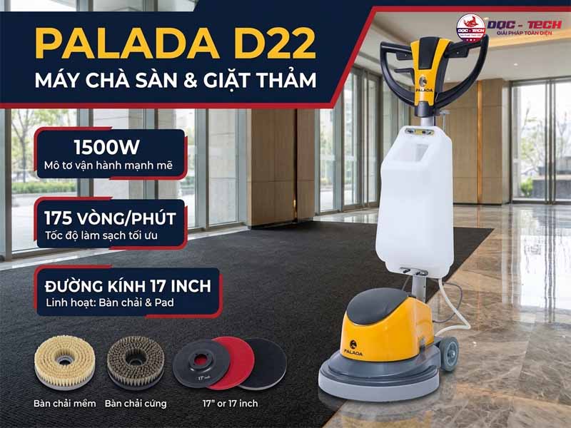 Máy chà sàn đơn Palada PD22