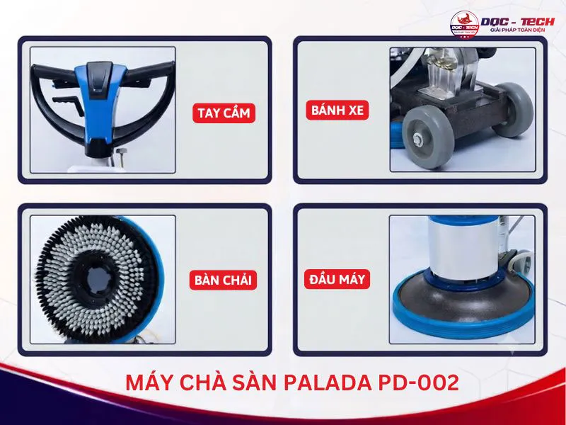 Máy chà sàn Palada PD-002 cấu tạo