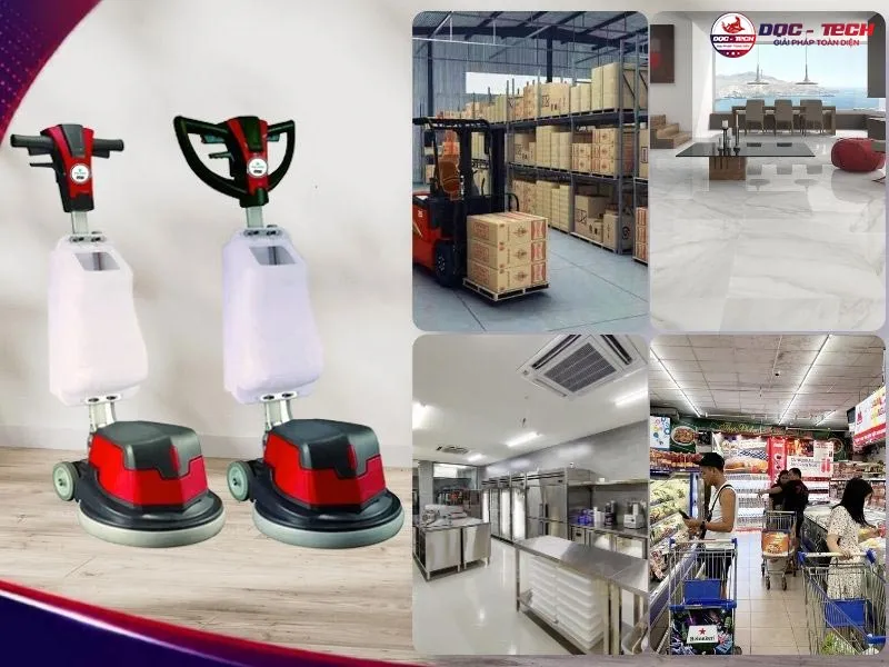 Máy chà sàn Palada PD1AE ứng dụng