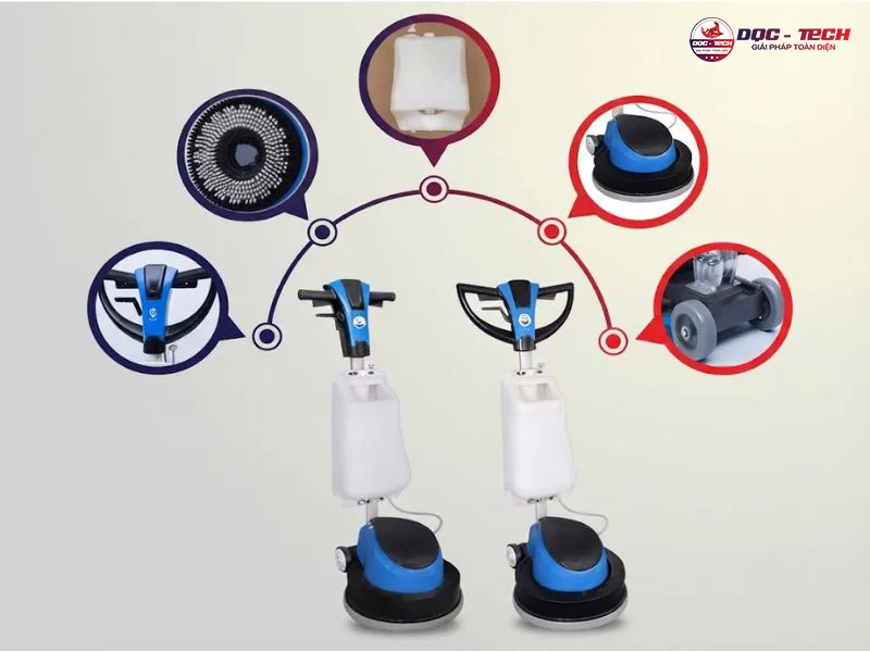 Máy chà sàn Palada PD2AE phụ kiện đủ