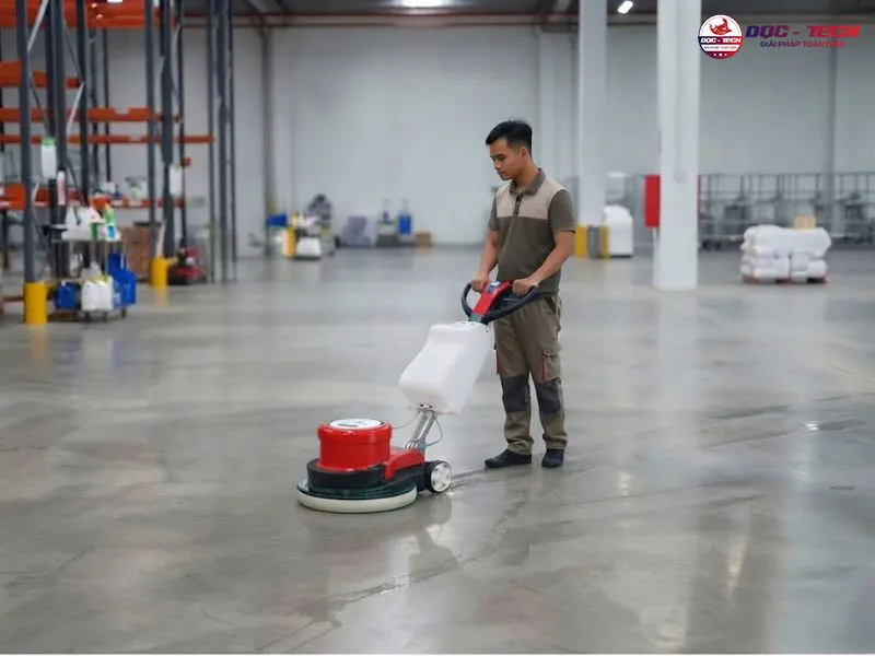 Máy chà sàn tạ Palada PD 004 cách dùng