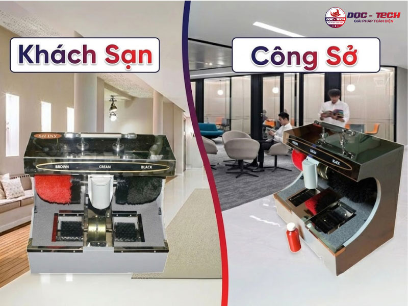 Máy đánh giày cảm ứng tự động SHINY SHN – XD1: ứng dụng