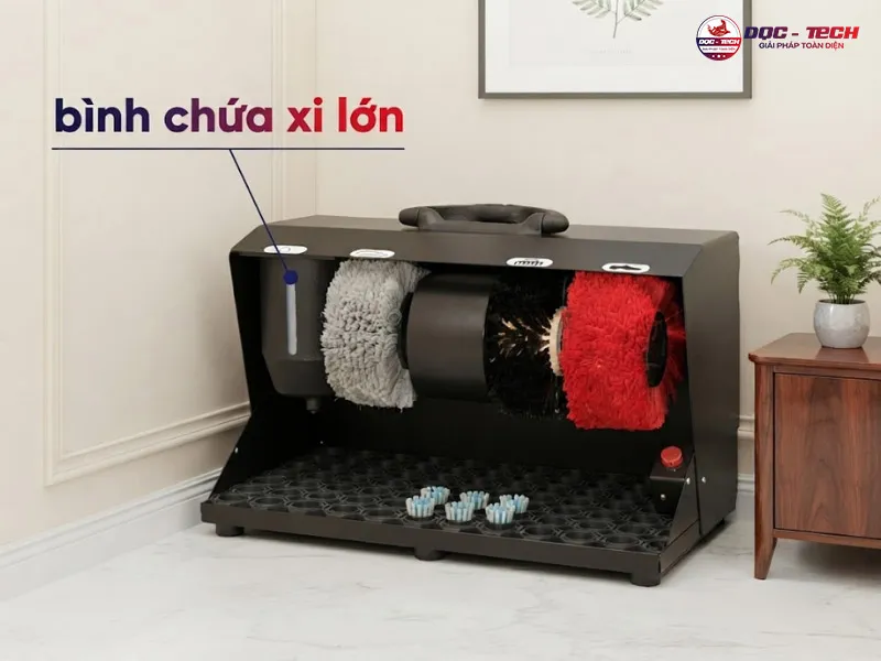 Máy đánh giày gia đình tự động Silroad CX-1016Ba bình chứa lớn