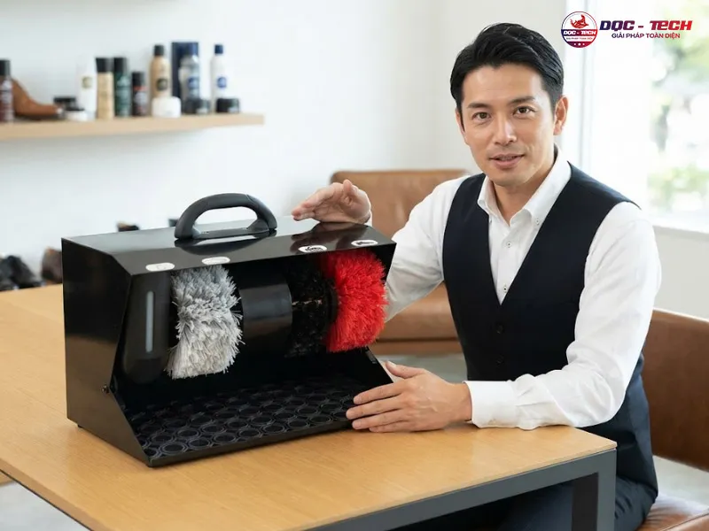 Máy đánh giày gia đình tự động Silroad CX-1016Ba cách dùng