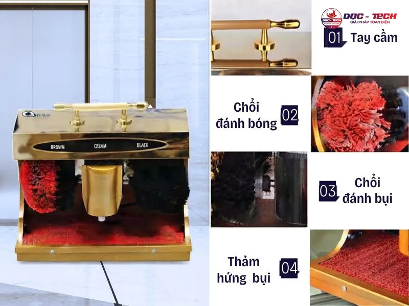Cấu tạo máy đánh giày Kid Apus K2