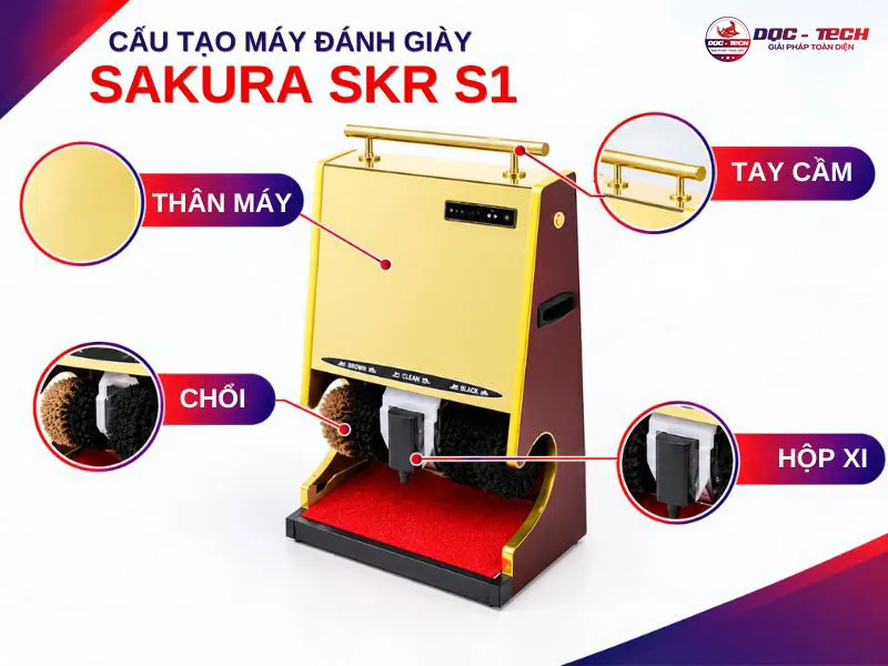 Máy đánh giày Sakura SKR S1: cấu tạo