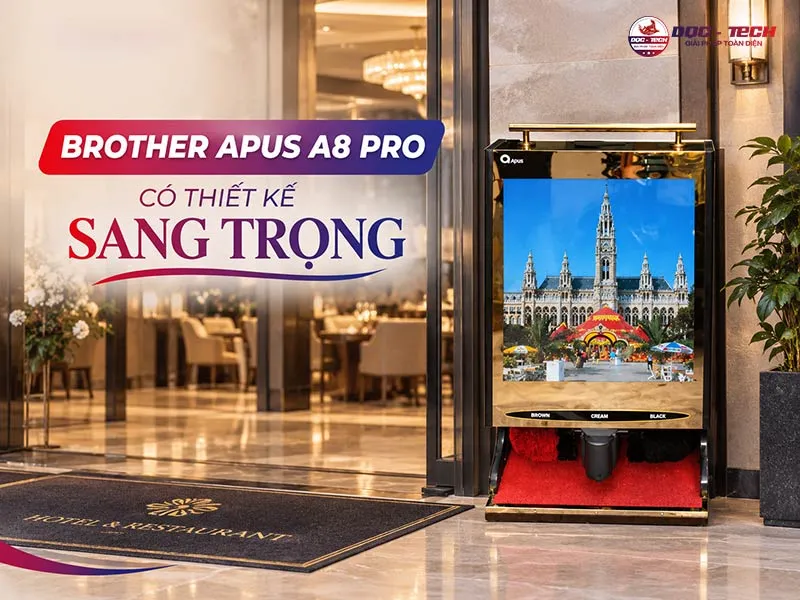 Thiết kế máy đánh giày Brother Apus A8 Pro