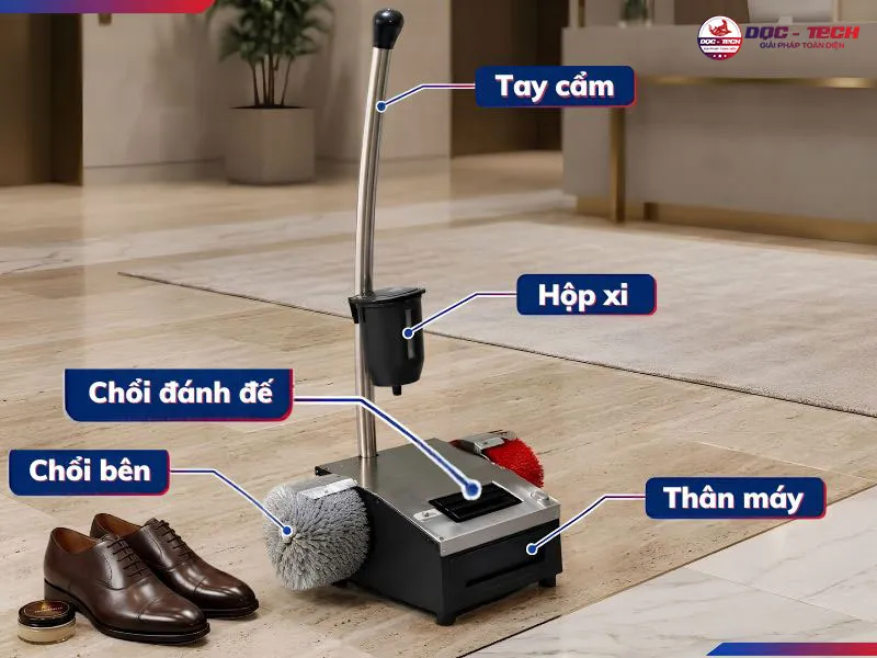 Máy đánh giày văn phòng Silroad CX-1125B chính hãng