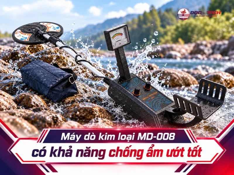 Máy rà kim loại MD-008 có khả năng chống ẩm, chống nước tốt