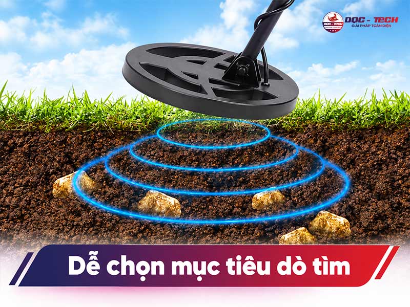 Máy dò kim loại MD3006 dễ chọn mục tiêu