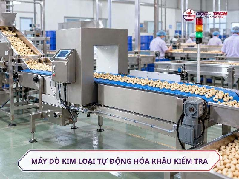 Máy rà kim loại hạt điều giúp tự động hóa quy trình kiểm tra