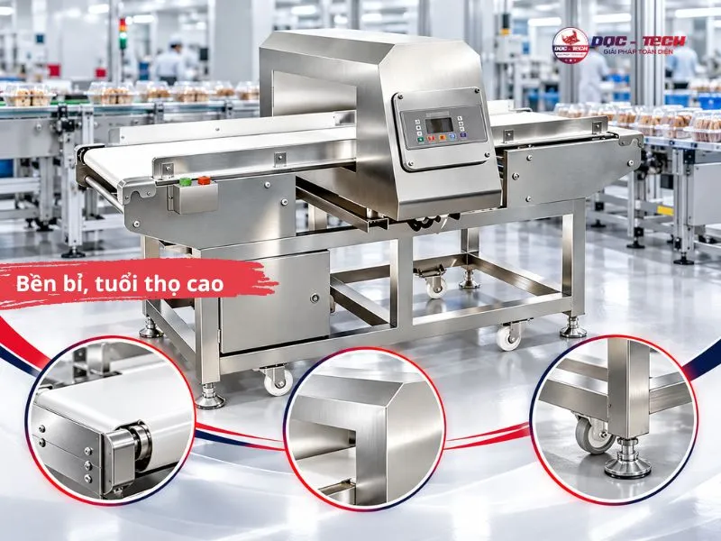 Máy rà kim loại Oshima cấu thành từ vật liệu chất lượng cao