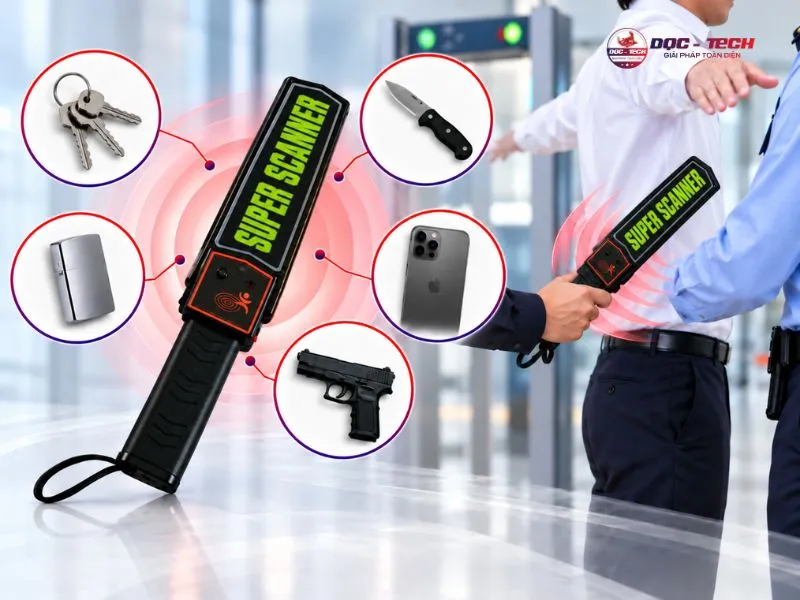 Super Scanner MD3003B1 phát hiện ra nhiều loại kim loại khác nhau