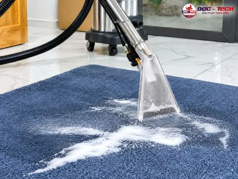 Máy giặt thảm xử lý vết bản cứng đầu hiệu quả