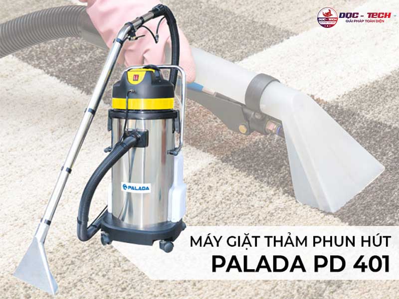 Máy hút bụi thảm cầm tay Palada PD 401 sở hữu cơ chế phun giặt chuyên sâu