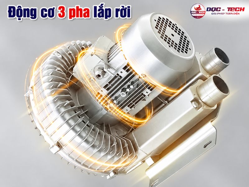Máy hút bụi 3 pha Kumisai KMS 75VZ motor tách biệt