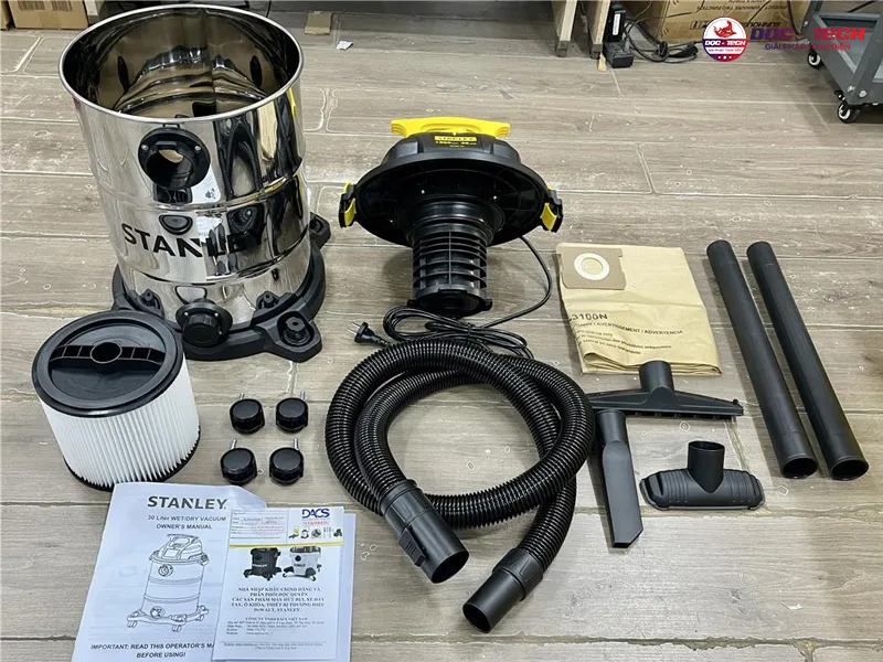 máy hút bụi 30 lít Stanley SL19417-8AB đáp ứng mọi nhu cầu vệ sinh