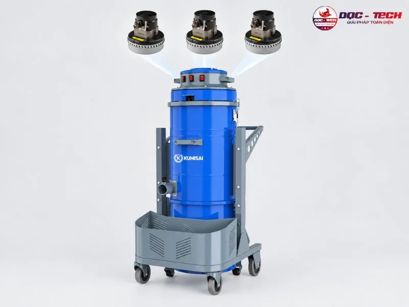 Máy hút bụi Kumisai KMS 360DT sở hữu 3 motor 3600W