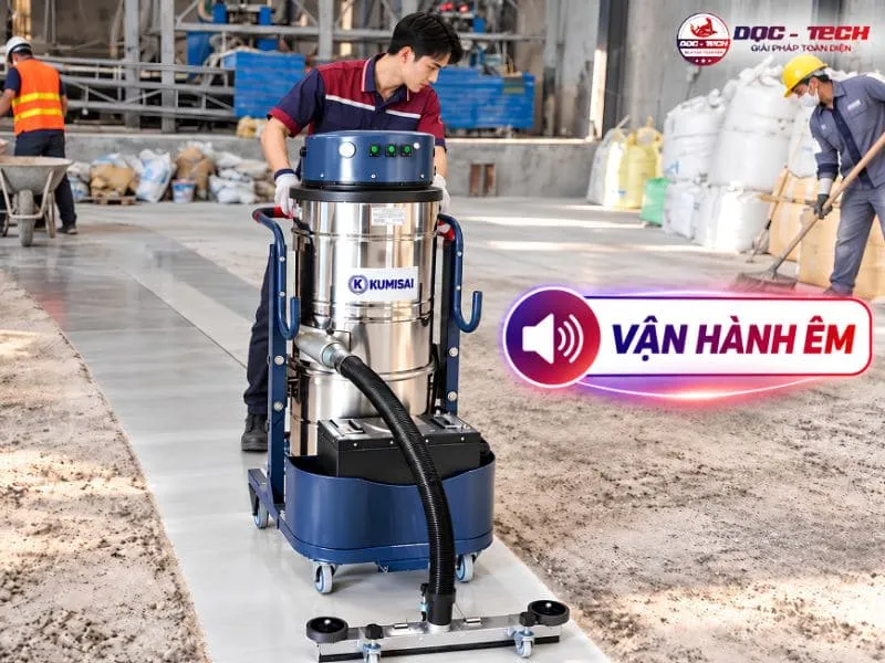 Độ ồn máy hút bụi Kumisai phụ thuộc vào thông số của từng model
