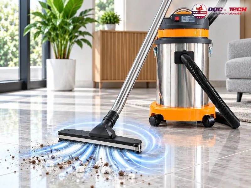 Hiệu suất máy hút bụi công nghiệp Kumisai KMS30 mạnh mẽ