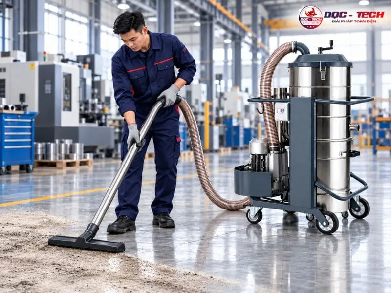 Máy hút bụi Kumisai KMS40J đẩy nhanh tiến độ làm việc