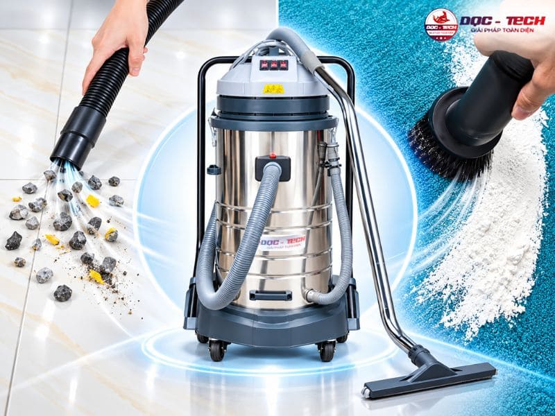 Máy hút bụi công nghiệp 80l DQC Tech 803H bán chạy top 1 thị trường