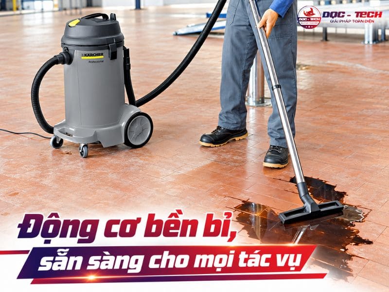 Động cơ máy hút bụi Đức bền bỉ theo thời gian