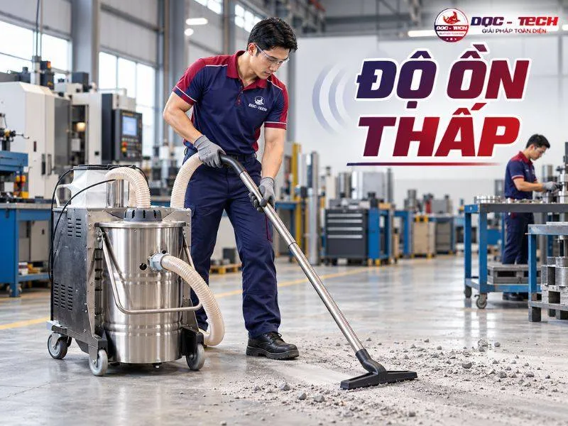 Máy hút bụi công nghiệp chịu nhiệt Kumisai KMS 01-3F độ ồn 68 dB