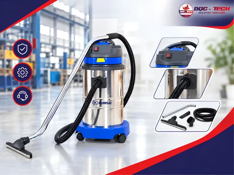 Máy hút bụi công nghiệp 1600W Kumisai KMS30A chất lượng nhất