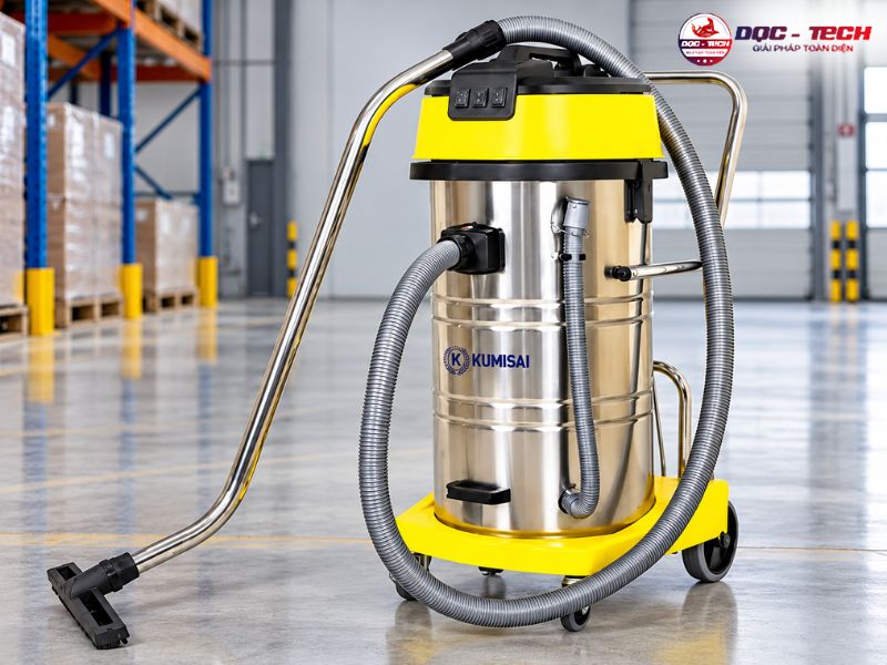Máy hút bụi nhà xưởng 80 lít Kumisai KMS803J bán chạy trên thị trường