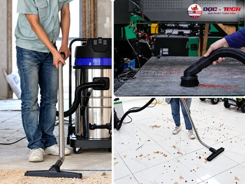 Thiết bị hút bụi Palada hút đa dạng chất bẩn khô ướt hiệu quả