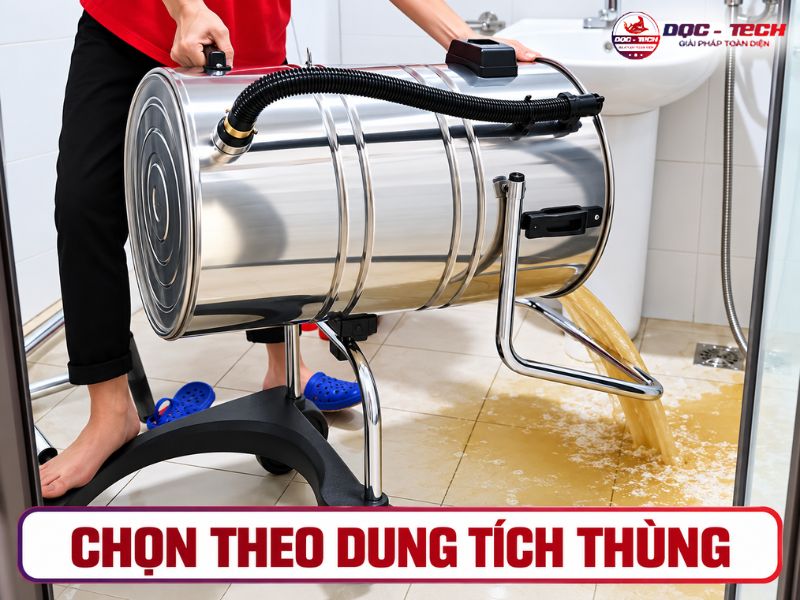 Chọn máy hút bụi công nghiệp 5 triệu theo dung tích thùng