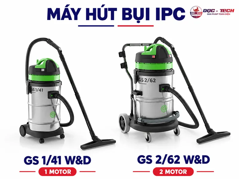 máy hút bụi công suất lớn ipc với đa dạng cấu hình